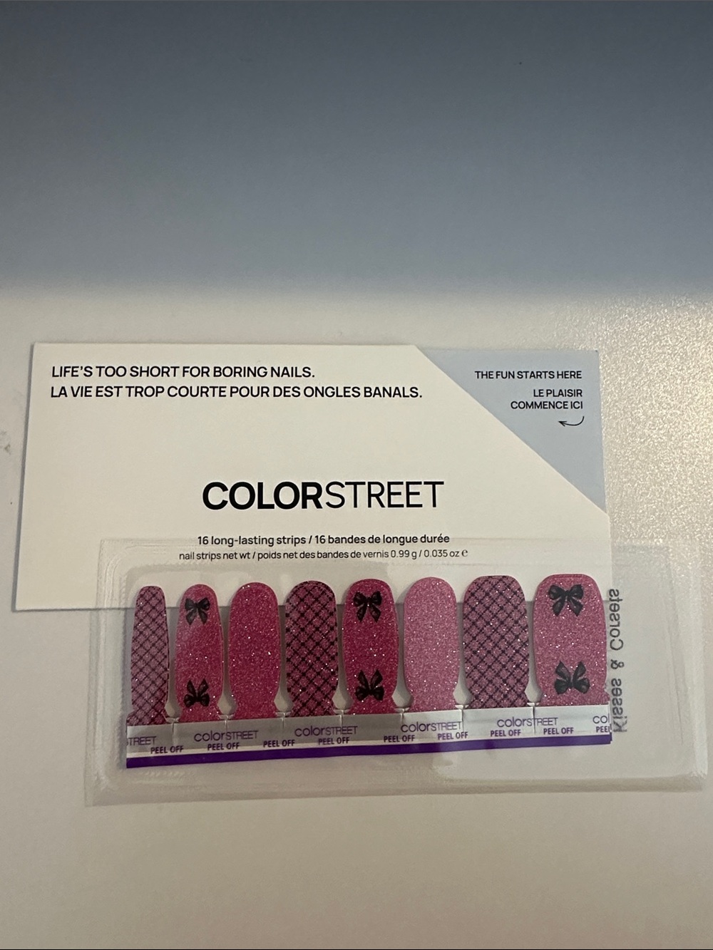 Color Street Nail Strips - Kisses and Corsets
